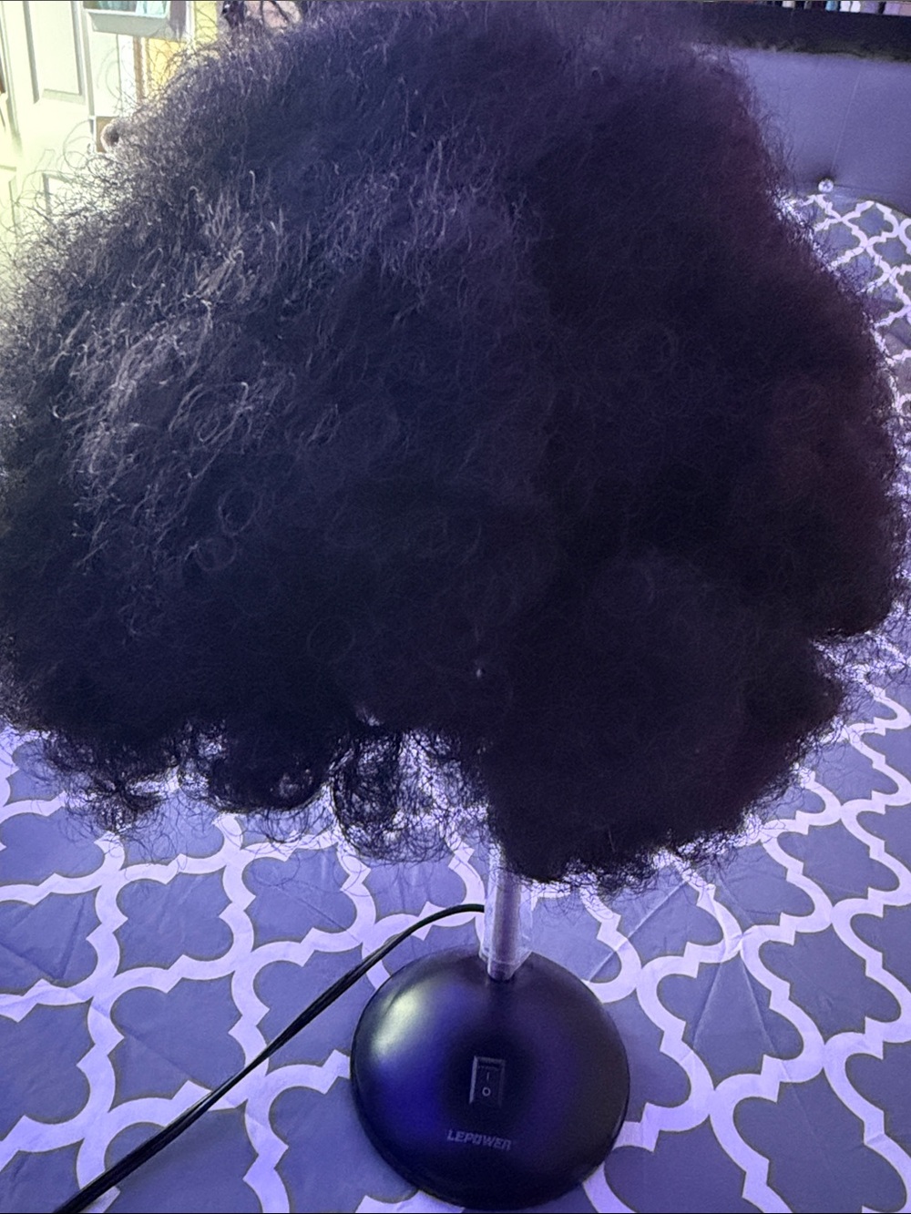 Natural Black Afro Puff Hairpiece - Unbranded